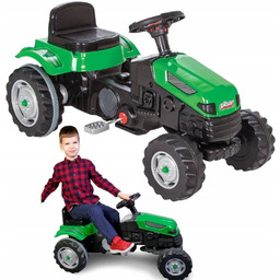Traktor Na Pedały Dla Dzieci Duży XXL Zielony
