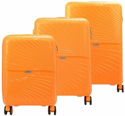 Pierre Cardin trzy walizki zestaw podróżny materiał ABS