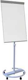 Flipchart magnetyczny mobilny na kółkach, 100x70 cm