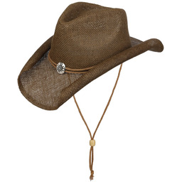 Kapelusz Słomkowy Vescadosa Western by Lipodo, brązowy, L