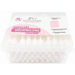 BOCIOLAND Patyczki do uszu z ogranicznikiem, 60szt.