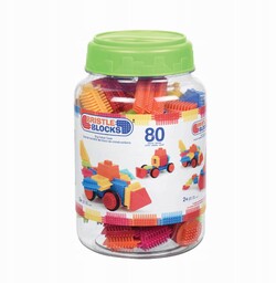 Klocki jeżyki w słoju Bristle Blocks Battat 80