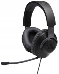 Słuchawki gamingowe Jbl Quantum 100 Czarne Odpinany mikrofon