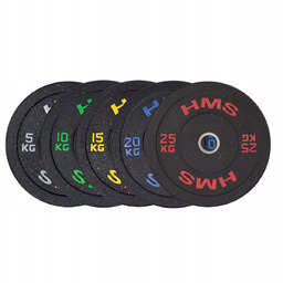 HTBR25 Red Talerz Olimpijski Bumper 25 Kg Hms