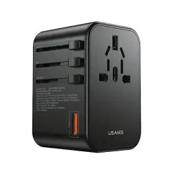 USAMS CC199TC01 4w1 1x USB, 2x USB-C 65W