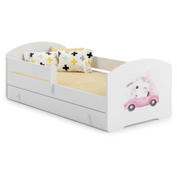 Łóżko dziecięce LUK z szufladą i barierką 70x140