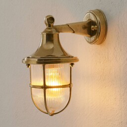 Moretti Luce Kinkiet zewnętrzny OCEAN, możliwość ściemniania, mosiężny