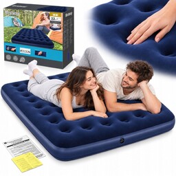Materac turystyczny dwuosobowy 203x152x22cm na kemping i