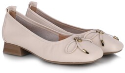 Baleriny damskie Loretta Vitale W5323 BEIGE 36