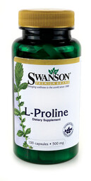 Swanson L-Prolina 500mg 100kaps