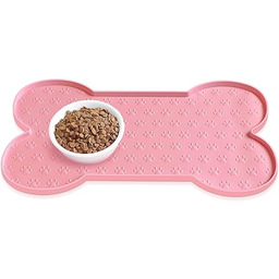 PWTAA Antypoślizgowa silikonowa mata do miski dla psa