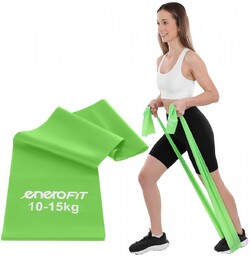 TAŚMA TRENINGOWA DO ĆWICZEŃ PILATES 2000x150x0,40MM 10-15KG ZIELONA