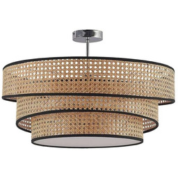 Lucande - Elowen Lampa Sufitowa Rattan