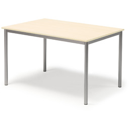 Stół SONITUS, 1200x800x720 mm, laminat HPL brzoza, szary