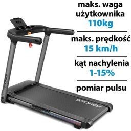 SPOKEY Bieżnia elektryczna Selena 1305W 14 km/h