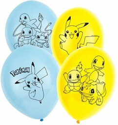 Balony urodzinowe Pokemony - 28 cm - 6