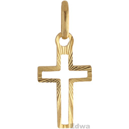 Zawieszka Krzyżyk złoty pr.585