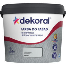 Farba DO FASAD Jasny szary 5 l Dekoral