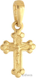 Zawieszka Krzyżyk złoty pr.585