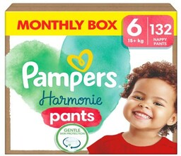 Pampers Harmonie Baby Pieluchomajtki rozmiar 6, 132 sztuk,