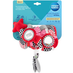 CANPOL BABIES Zawieszka do wózka Zigzag 68/063 Czerwony