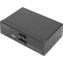 Przełącznik KVM DIGITUS 2 portowy HDMI, 4K 30Hz