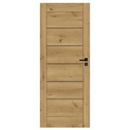 Drzwi wewnętrzne Chicago 80L Dąb Górski Slim pełne