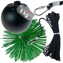 Kula do czyszczenia komina 5kg szczotka Ø 200