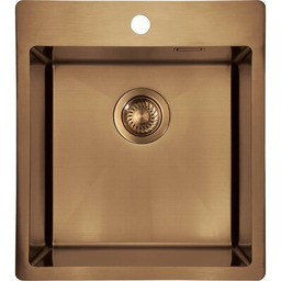 DEANTE Zlewozmywak jednokomorowy Olfato Precious ZPO C10A Brąz