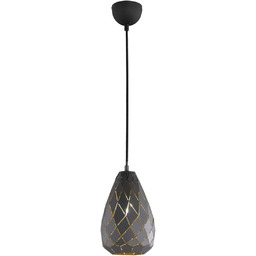 Trio Leuchten Lampa wisząca Onyx 301300142, metal, antracyt/wewnątrz