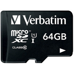 Karta pamięci MicroSDXC Verbatim 64GB Class 10 +