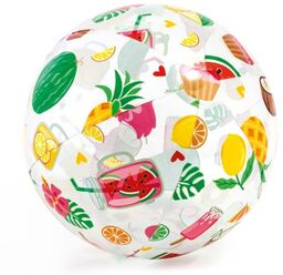 Dmuchana piłka plażowa z nadrukiem, smakołyki, 51 cm,