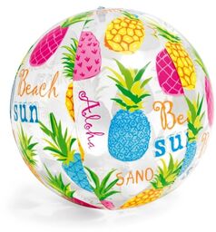 Dmuchana piłka plażowa z nadrukiem, ananas, 51 cm,