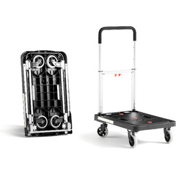 Składany wózek platformowy ROCKET, 150 kg, 410x680 mm