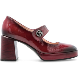 Lakierowane czółenka na platformie - HISPANITAS HI254305 BORDOWE