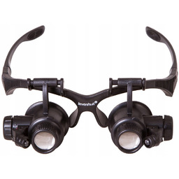 Okulary powiększające z Led, jubilerskie, lupa nagłowna 25x