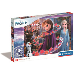Clementoni, puzzle, Disney, Kraina lodu 2, z brokatem,