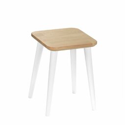 Taboret kwadratowy z litego dębu Modern Oak, Wykończenie