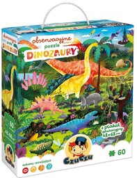 Bright Junior Media CzuCzu Obserwacyjne puzzle Dinozaury 4+