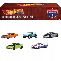 Hot Wheels Kontener American Scene Zestaw 5 aut