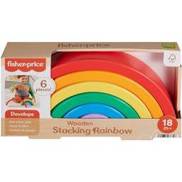 FISHER PRICE Klocki drewniane Tęcza HXT73