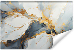 Muralo Fototapeta Niebiesko-szary Marmur Glamour 300x210cm
