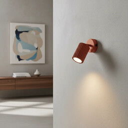 Kinkiet KARBON ochra czerwona z włącznikiem SL.1636 -