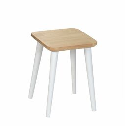 Taboret kwadratowy z litego dębu Modern Oak, Wykończenie