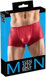 Svenjoyment - błyszczące boxerki push-up (czerwone) - L