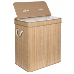 Duży Kosz Bambusowy Na Pranie Bieliznę Pojemnik Łazienkowy