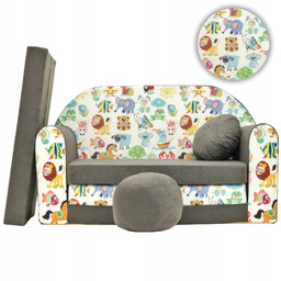 Sofa dla dzieci Kanapa Rozkładana Mała Mini Miękka
