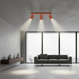 Plafon KARBON 3L ochra czerwona SL.1638 - Sollux