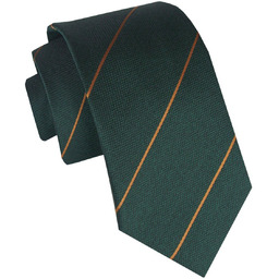 Klasyczny, Męski Krawat Alties - Głęboka Zieleń, Prążek