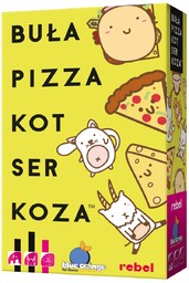 Buła, Pizza, Kot, Ser, Koza, gra imprezowa, Rebel